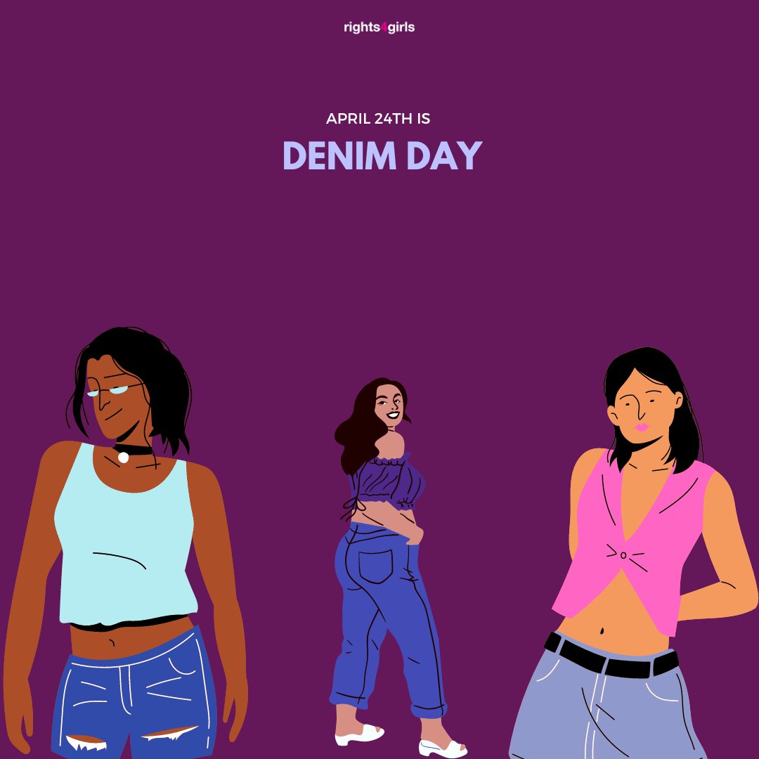 Today is #DenimDay, when supporters around the world wear denim in solidarity with a survivor who was denied justice when a judge reasoned her tight jeans implied consent. Today, we wear denim to bring awareness & support survivors everywhere! #SAAM