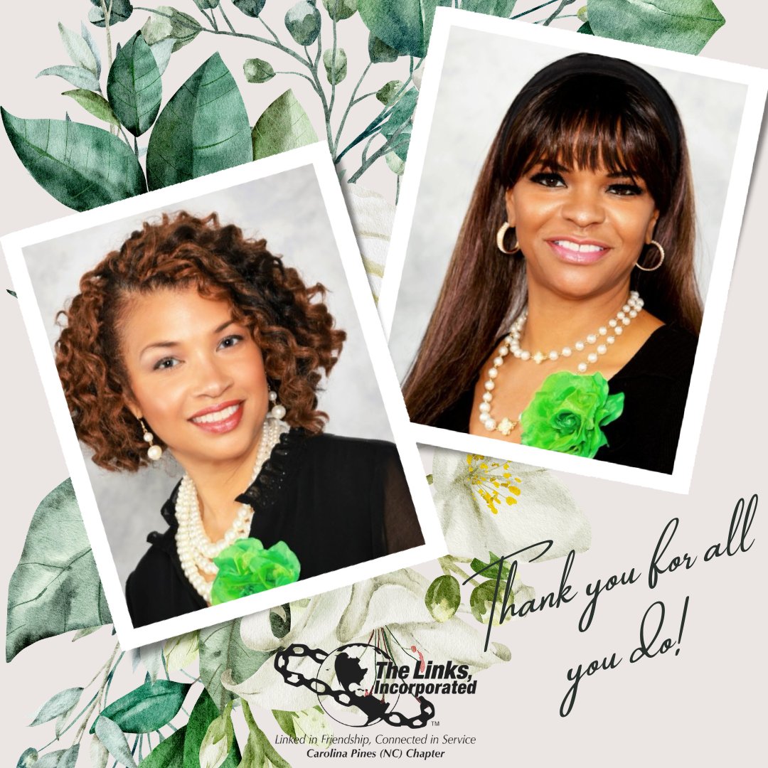 🤩😍National Secretary's Day😍🤩⁠
⁠
Today we honor the hard work you do to keep our chapter running. Your dedication turns the ordinary into the extraordinary! We love and appreciate you both!⁠
⁠
#NationalSecretarysDay⁠
#SALinks
#LinksInc
#CarolinaPinesNC⁠
💚🤍🔗