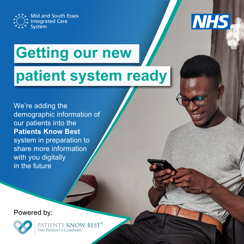We’re adding patient information into our new patient system, Patients Know Best (PKB) - that’s name, date of birth, gender and NHS number, for patients aged 16 years or older who have used our services within the past three years. Learn more here: mse.nhs.uk/latest-news/ge…