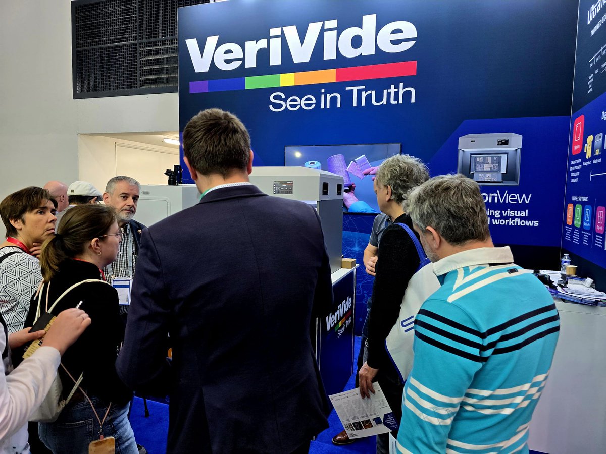VeriVide's tweet image. Day Two of @ttx_tp is coming to a close🥴 But we get to do it all again tomorrow! 

Thank you to everyone who came to the stand today. We&apos;ll be here all week to answer your questions and give demonstrations about DigiEye and VisionView 👋

#TechTextil #TexProcess