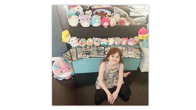 Meet precocious 10-year-old stamp collector Ava Rose. bit.ly/3Qeuqi7 #LinnsStampNews #DeliveringtheMail