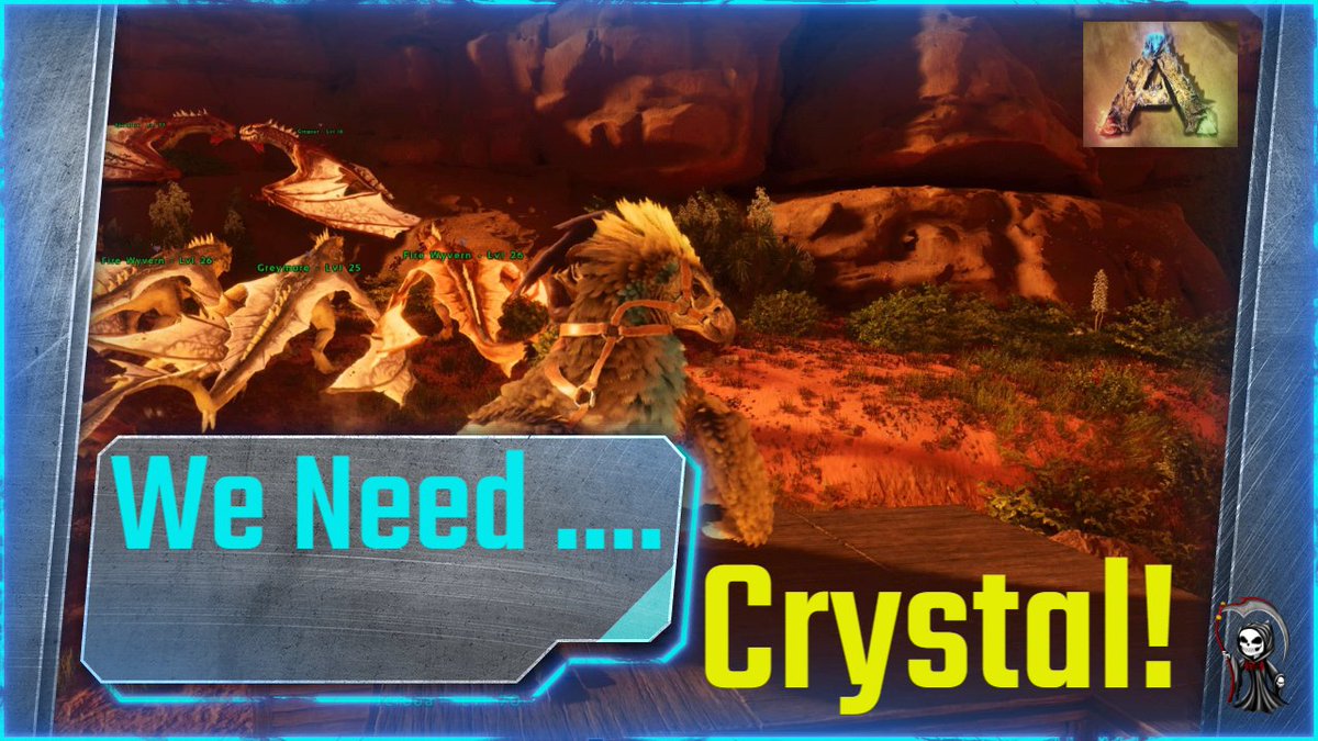 DBoneFunk's tweet photo. Today's Thumbnail  We have put it off long enough we need to find A LOT!! Of Crystal. Build Are Base. AND Get Good!!! #Solo #ASA #ScorchedEarth https://t.co/VCYftJvt8j