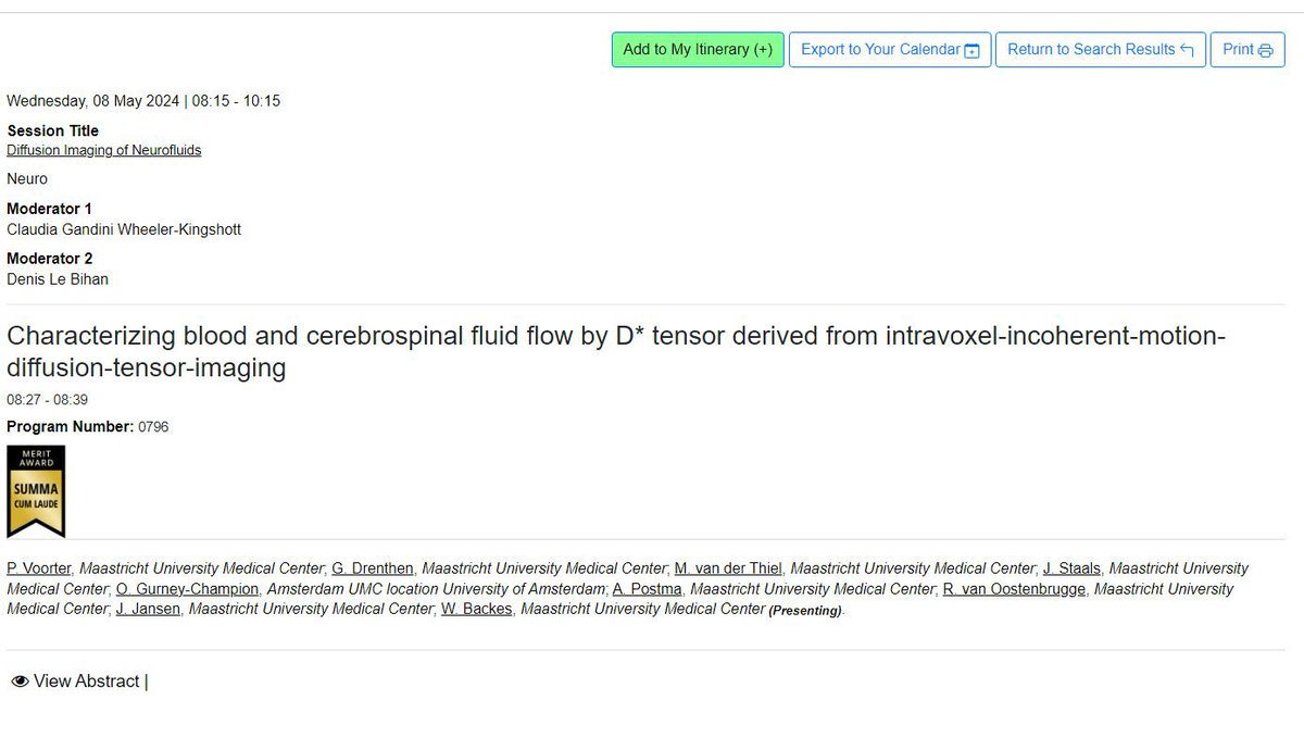 Dr Jacobus FA Jansen π§ βοΈπ (@jfajansenphd) on Twitter photo Congrats to <a href="/PaulienVoorter/">Paulien Voorter</a> with her Summa Cum Laude award at #ISMRM24 for her exciting tensor IVIM work! Congrats to <a href="/PaulienVoorter/">Paulien Voorter</a> with her Summa Cum Laude award at #ISMRM24 for her exciting tensor IVIM work!