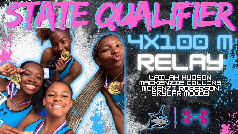 Congratulations to @LailahHudson @kenzCollins2025 @KenzRoberson_ @skylar_moody_ for earning their trip to state in the 4x1