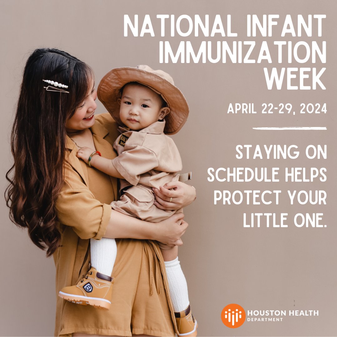 Join us for National Infant Immunization Week, April 22-29! Let's safeguard our little ones from vaccine-preventable diseases. On-time vaccination saves lives! #InfantImmunizationWeek #HealthMatters