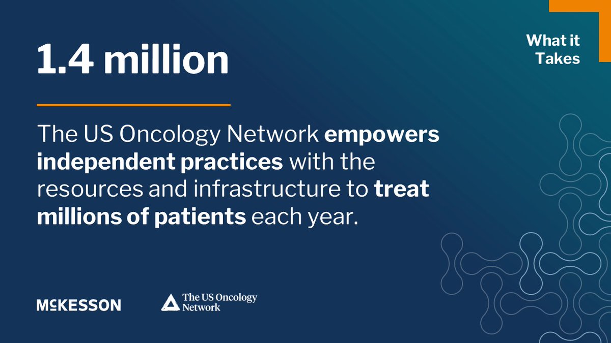 When #cancer becomes a reality, we have #WhatItTakes to support the practices in @TheUSONetwork, so their providers can partner with patients throughout their entire care journey. Learn more about how practices in The Network help patients: usoncology.com