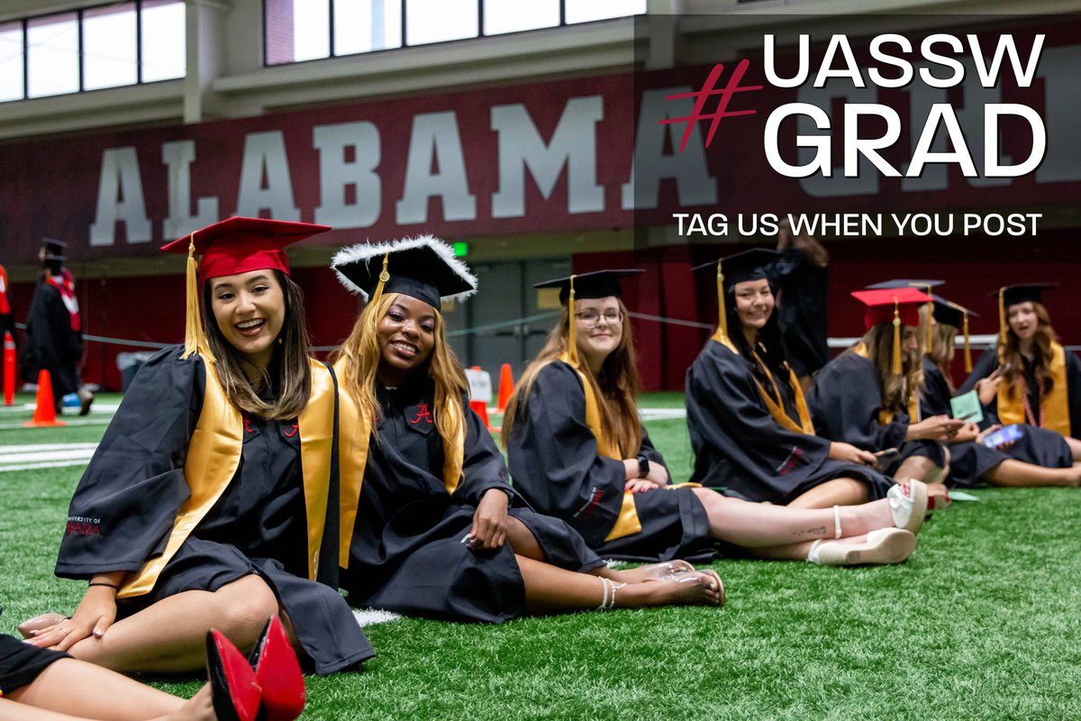 🎉 Hey, #UASSWGrads! We want to see your grad photos & videos! Tag us along with #UASSWGrad on Instagram and Facebook so that we can share your success! #rolltide #uassw #BamaGrad