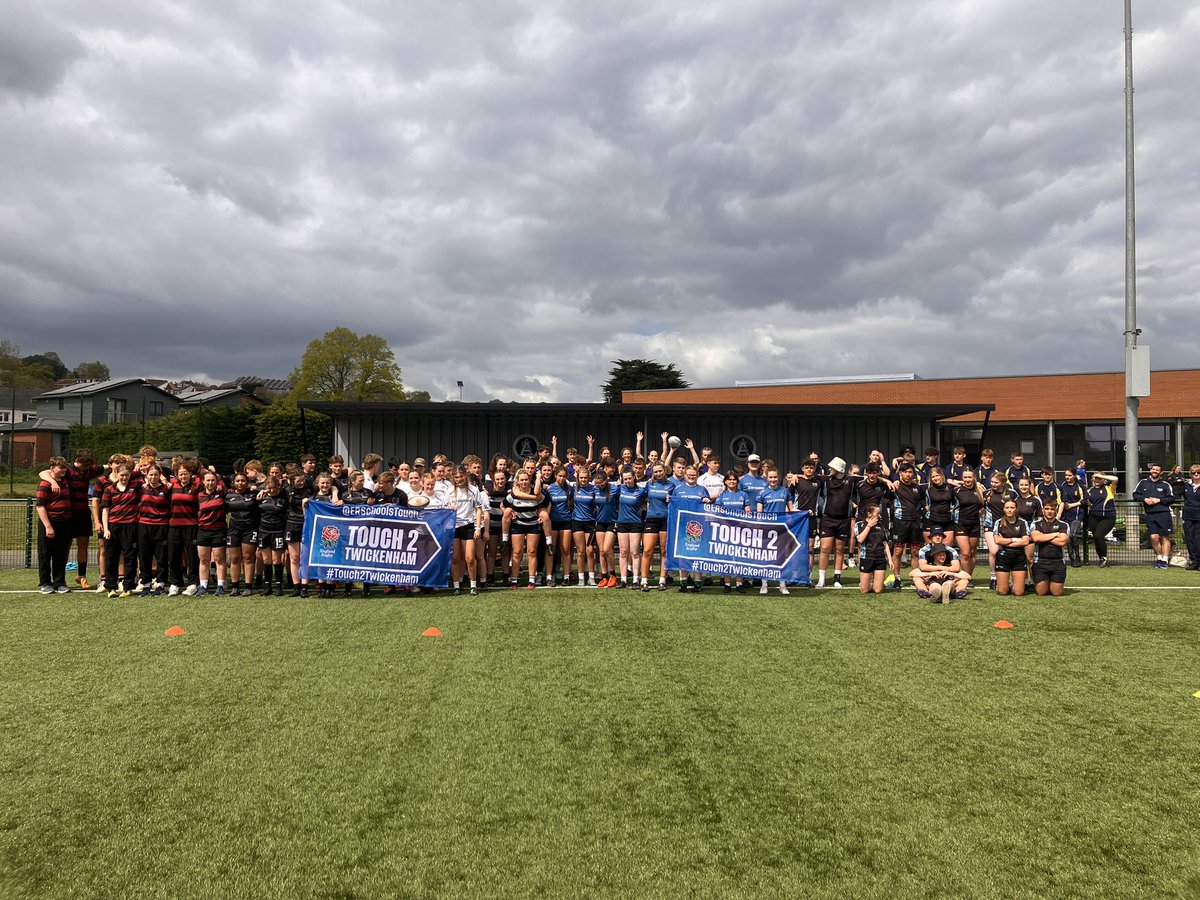 JacobHSport's tweet photo. What a fantastic day today was, 8 teams taking part in England Rugby’s  #Touch2Twickenham tournament at @execollsport 

Some fantastic rugby on display by every college and school involved with SGS winning the Cup and Exeter College winning the Plate!

#Exefam https://t.co/4OKddCyecI