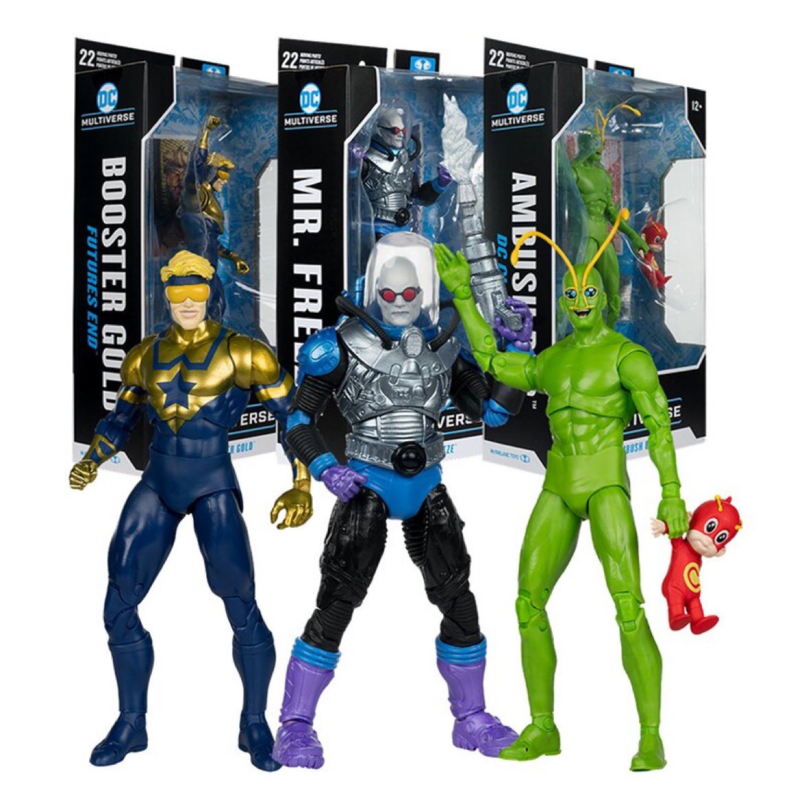 McFarlane Toys DC Multiverse Ambush Bug, Mr. Freeze and Booster Gold Figure are up for Pre-order at EE #ad ee.toys/J7AV65