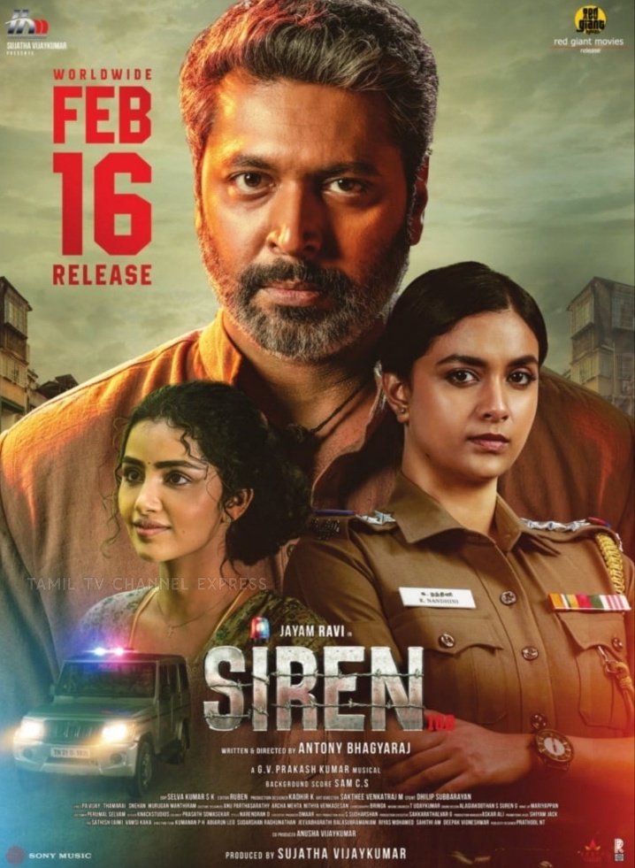 Watched #Siren

Its one of the best action thriller film of Tamil film industry
🔥🔥💥💥💥

#JayamRavi Is A King Of Acting 👌

What A Mind-blowing performance
💯💯💯🤯🤯🤯

#KeerthySuresh Looks Dashing And Beautiful 😍🔥

A MUST WATCH 🔥🔥🔥