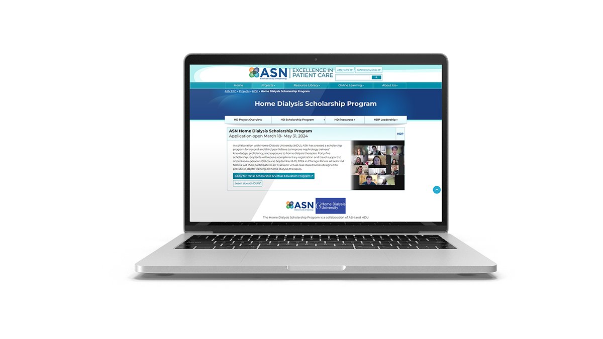 Strengthen your knowledge and proficiency of home dialysis therapies. Apply for the ASN Home Dialysis Scholarship Program! Selected trainees will review: ✅ Modality education ✅ Home dialysis prescription ✅ Volume management ✅ And more Apply by May 31: bit.ly/ASNhdu24