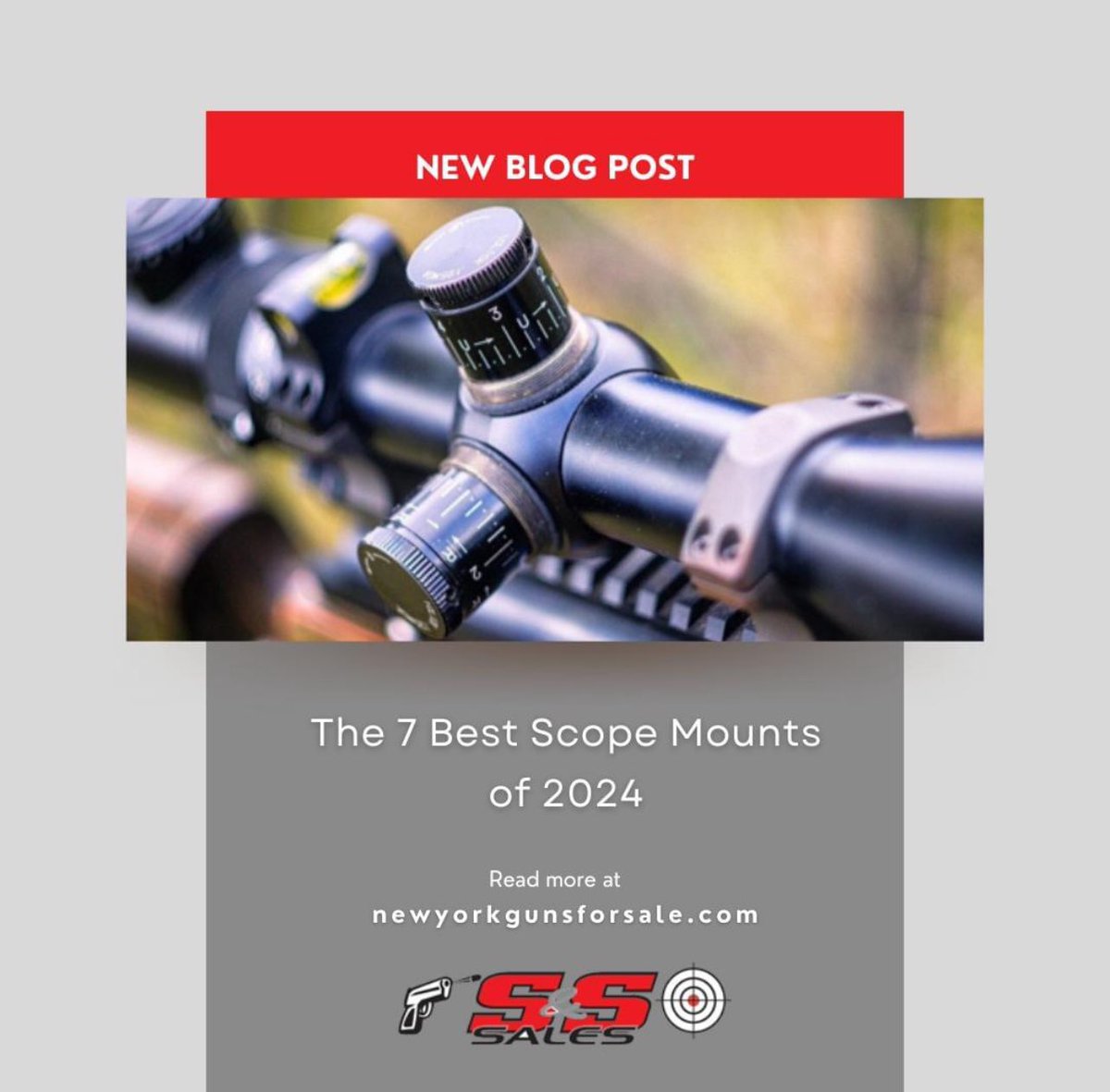Looking for the best scope mounts?! Check out our detailed guide featuring 'The 7 Best Scope Mounts of 2024.' 🎯 

Read the full blog post here: bit.ly/3xYDWzj

 #ScopeMounts #HuntingGear #OutdoorEnthusiast #NewYorkGunsForSale #PewPewLife