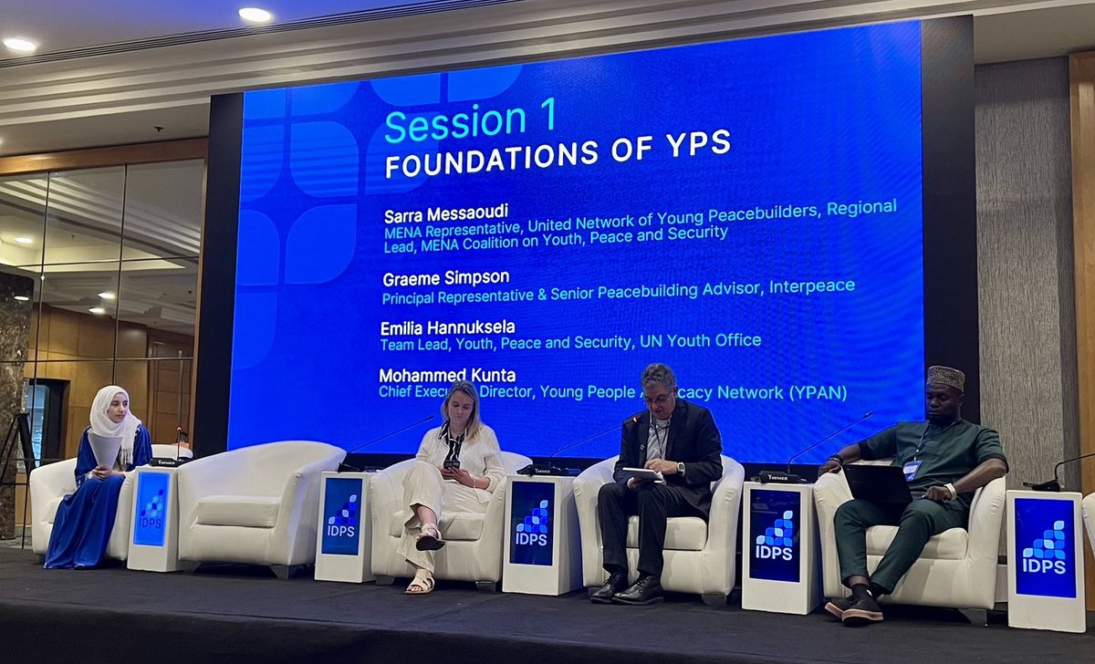 “We need to rethink the creative contribution young ppl can make to both peacebuilding & statebuilding. But this is dependent on their active role in building trustworthy & accountable institutions of state. Inclusion of young ppl must be meaningful & not tokenized.” @Simpson_YPS