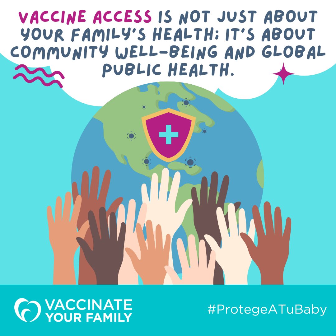Following the infant CDC immunization schedule isn’t just for your family—it’s vital for community well-being and global health. 💪🏼 When everyone can access vaccines and chooses to vaccinate, it creates a shield of immunity for everyone. 🌍 💙 #ProtegeATuBaby