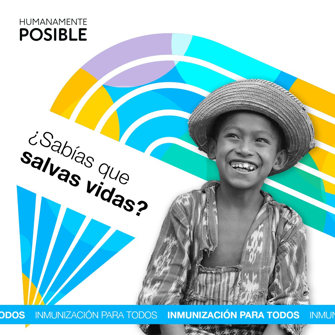 Gracias a las vacunas 💉, se han salvado seis vidas por minuto durante cinco décadas. Tú también formas parte de este extraordinario triunfo. Pide a los dirigentes mundiales que inviertan en vacunas, ¡es #HumanamentePosible! Conoce más: shorturl.at/aDINT