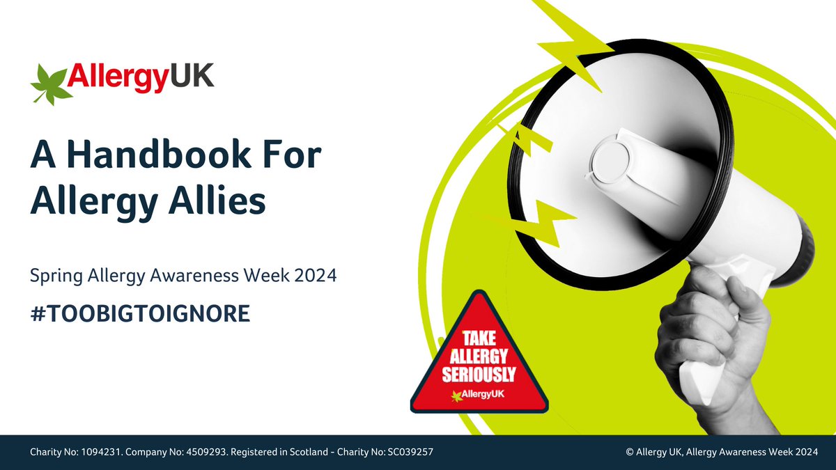 Want to be an allergy ally this #AllergyAwarenessWeek? Discover our allergy ally presentation, outlining why the rise in allergies affects us all. Perfect for workplaces, clubs, schools and more: bit.ly/3VVk9Lr #TooBigToIgnore.