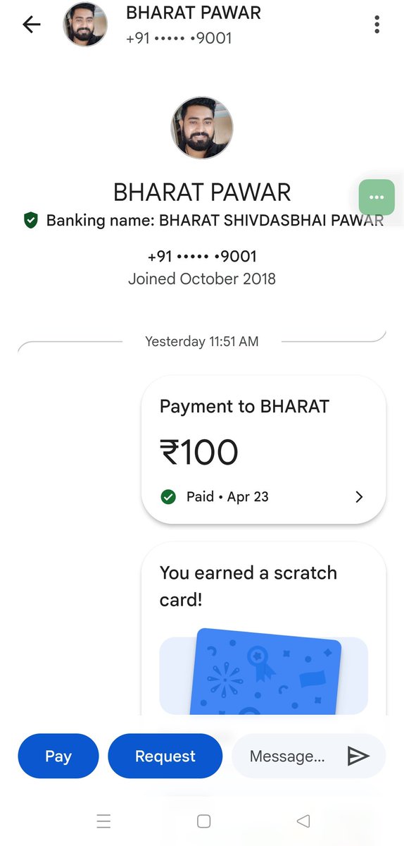 _Sanjeevni's tweet photo. @Airtel_Presence No receipt was shared by this field executive. No formal receipt nothing. I have therefore raised a complaint immediately after the left. Could not take a risk to dispute with him as I was alone at home. No I cannot risk dealing alone with such unprofessional staff. https://t.co/WUMCB2jJuV
