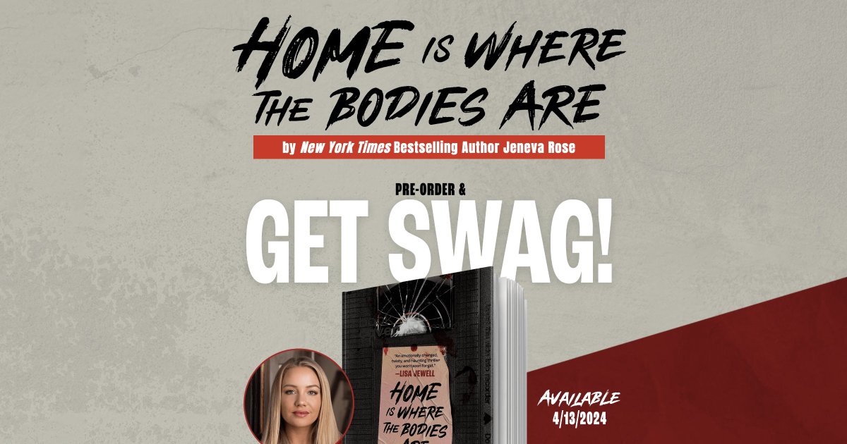 🎉 LAST CHANCE for exclusive SWAG with @JenevaRoseBooks' #HOMEISWHERETHEBODIESARE! Preorder by 4/29 at participating indie stores for killer goodies. Curious? Visit JenevaRoseBooks.com for details. Don't miss out! 📚✨ #JenevaRose #BookSwag