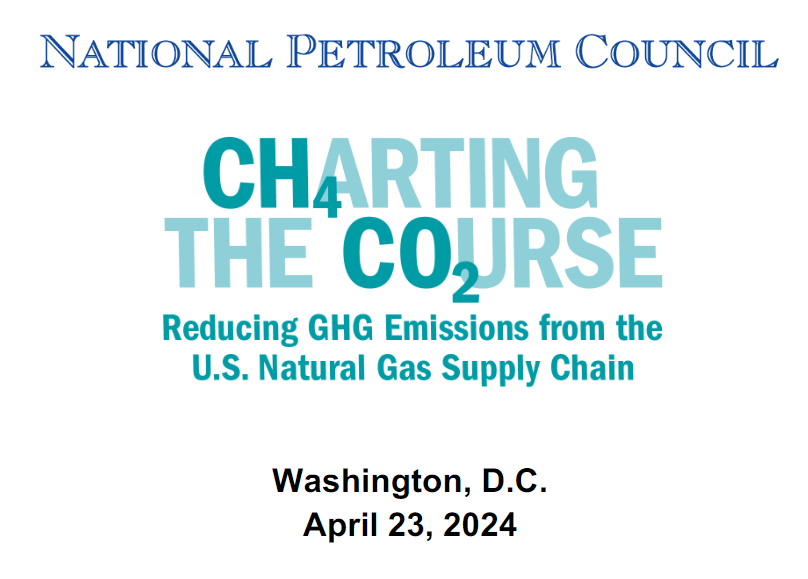 The 'Charting the Course' report was released by the National Petroleum Council. The @payneinstitute was pleased to contribute, with a focus on life cycle emissions. #LNG #emissions #gas #supplychain chartingthecourse.npc.org