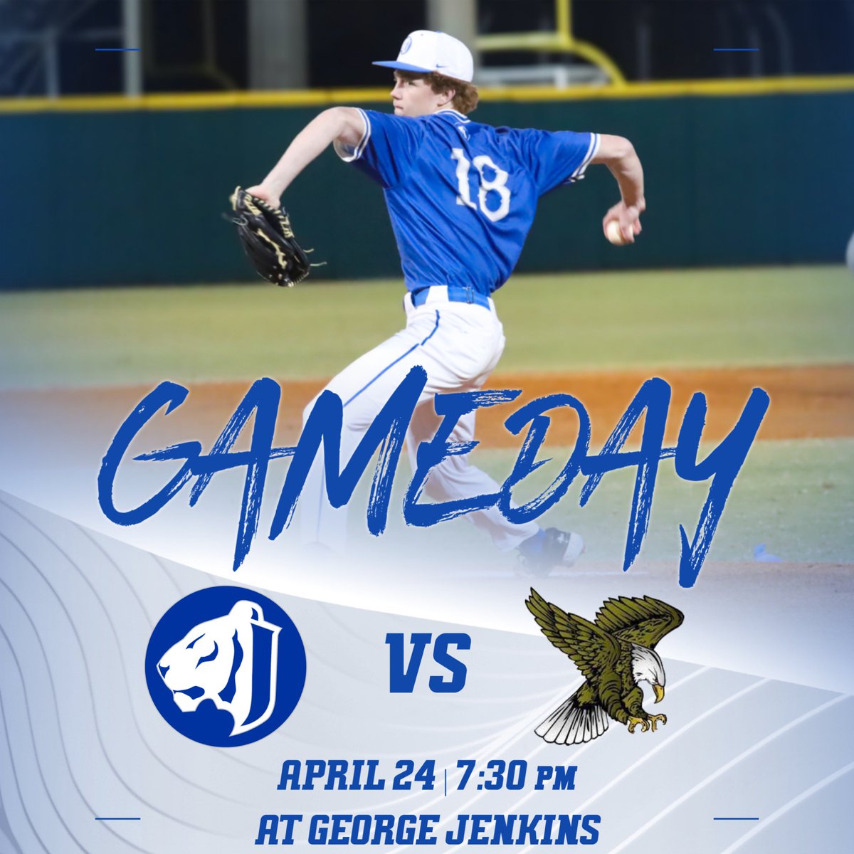 A midweek matchup on the road. Jesuit baseball travels to face George Jenkins, go Tigers! #AMDG #GoTigers