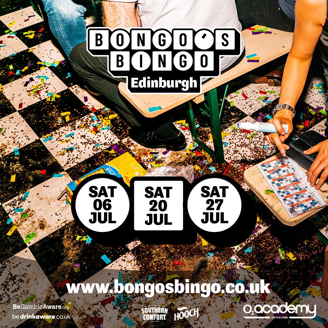 Edinburgh, get ready to party! July events have been added for the award-winning rave phenomenon @bongosbingo. Head to the link for further info. 💃 🎟️ amg-venues.com/OHfN50Rnjns