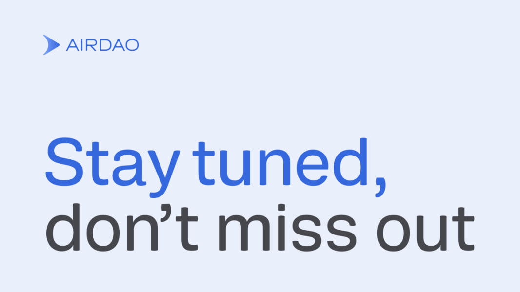 🚀 Exciting news is on the horizon for #AirDAO! Stay tuned for an announcement coming soon ⚡️