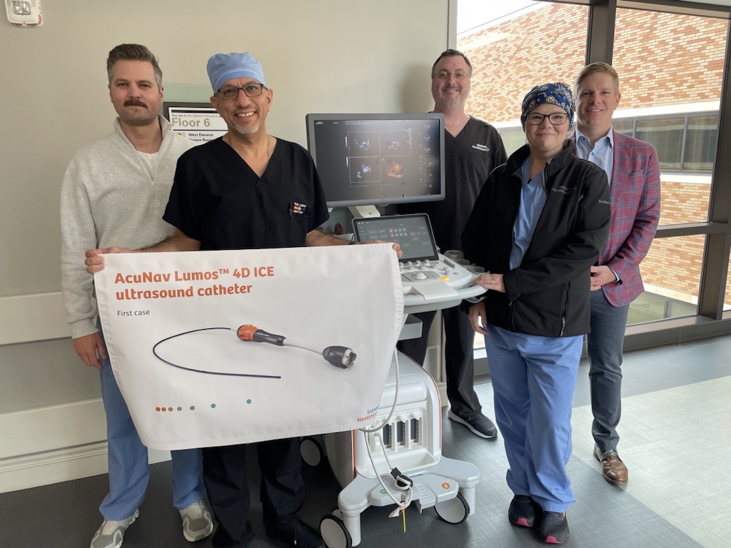 rgringler's tweet photo. Congratulations to @aalahmadmd &amp; @stdavidsmedctr team for leading the first live AcuNav Lumos™ 4D ICE ultrasound catheter &amp; ACUSON Origin™ case at EP Live. https://t.co/BaiqMJu0CB. #EPeeps #PFA #AcuNavLumos #ACUSONOrigin https://t.co/Cx9QdfP3wU
