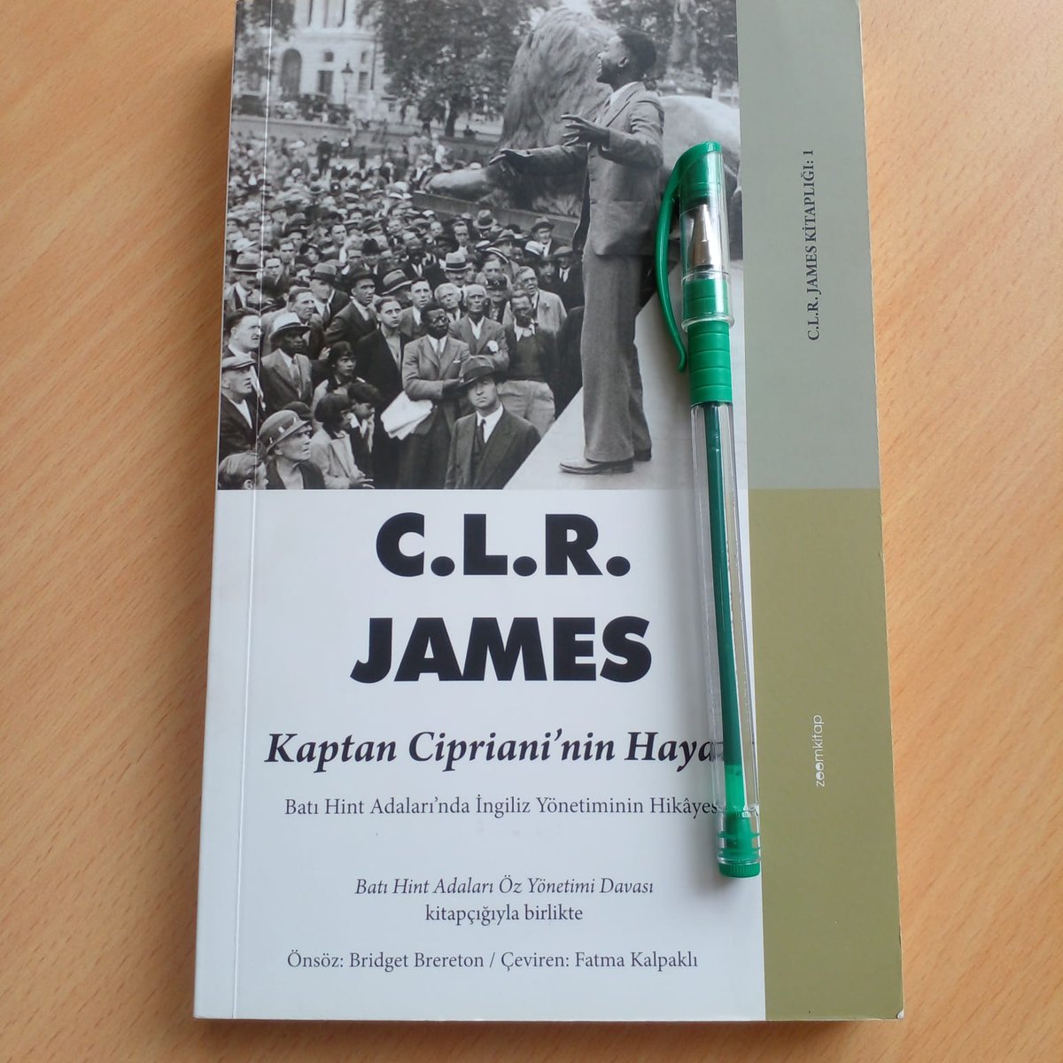 'Kaptan Cipriani'nin Hayatı James'in Trinidad demokratik hareketinin tarihinde öncü rol oynamış işçi lideri Arthur Andrew Cipriani'nin hayatını ve İngiliz sömürgeciliğini konu aldığı ilk eseridir.'

C. L. R. James / Kaptan Cipriani'nin Hayatı