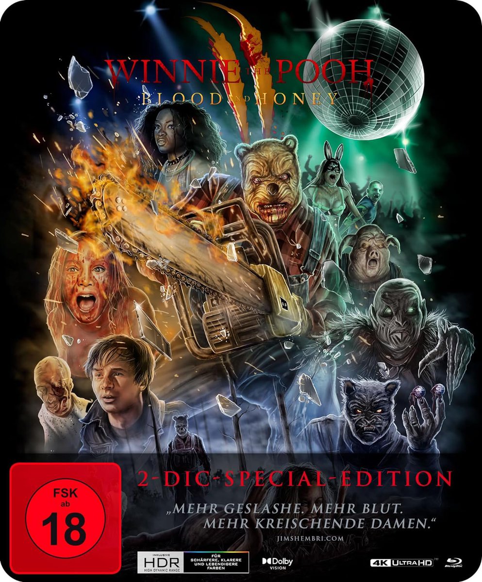 Coming to #4KUltraHD, #Bluray and #Steelbook in July Winnie The Pooh: Blood and Honey 2 (2024) #Horror #HorrorCommunity #WinniePooh