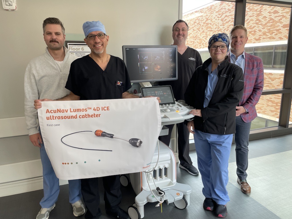 Congratulations to @aalahmadmd & @stdavidsmedctr team for leading the first live AcuNav Lumos™ 4D ICE ultrasound catheter & ACUSON Origin™ case at EP Live. bit.ly/3UwNbzF. #EPeeps #PFA #AcuNavLumos #ACUSONOrigin