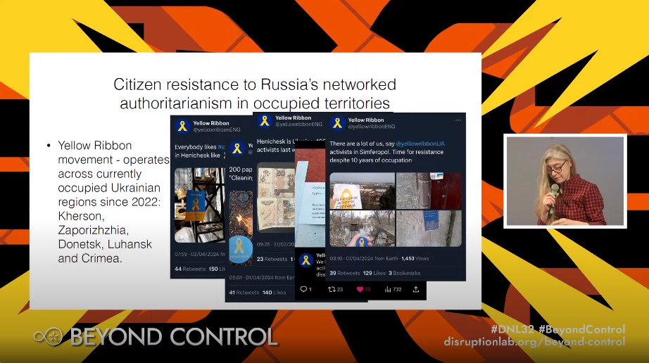 disruptberlin's tweet photo. "Gaza, Ukraine &amp; Azerbaijan: Challenging Network Authoritarianism" @manolo_loop, @arzugeybulla, @tanyalokot  &amp; @t_bazz discussed how to fight digital oppression &amp; circumvent restricted access to digital infrastructure in times of #war: https://t.co/Fuw6FER21O #DL32 #BeyondControl https://t.co/z4vLDzS2zx
