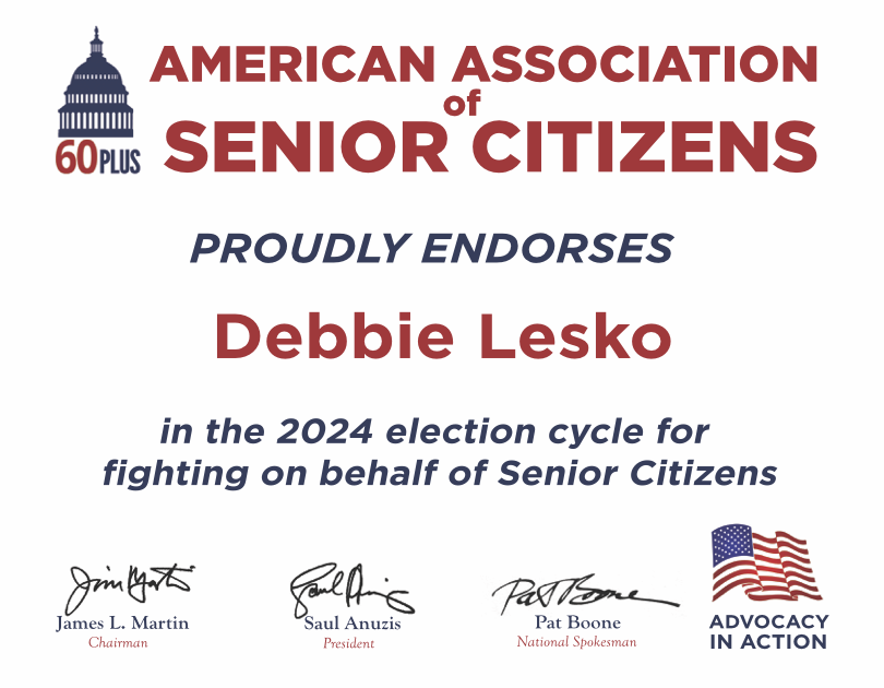 Thank you @60PlusAssoc for Senior Citizens and Spokesman @Pat_Boone for your endorsement of me! As the next Maricopa County Supervisor for District 4, I will continue to fight hard for west valley seniors.