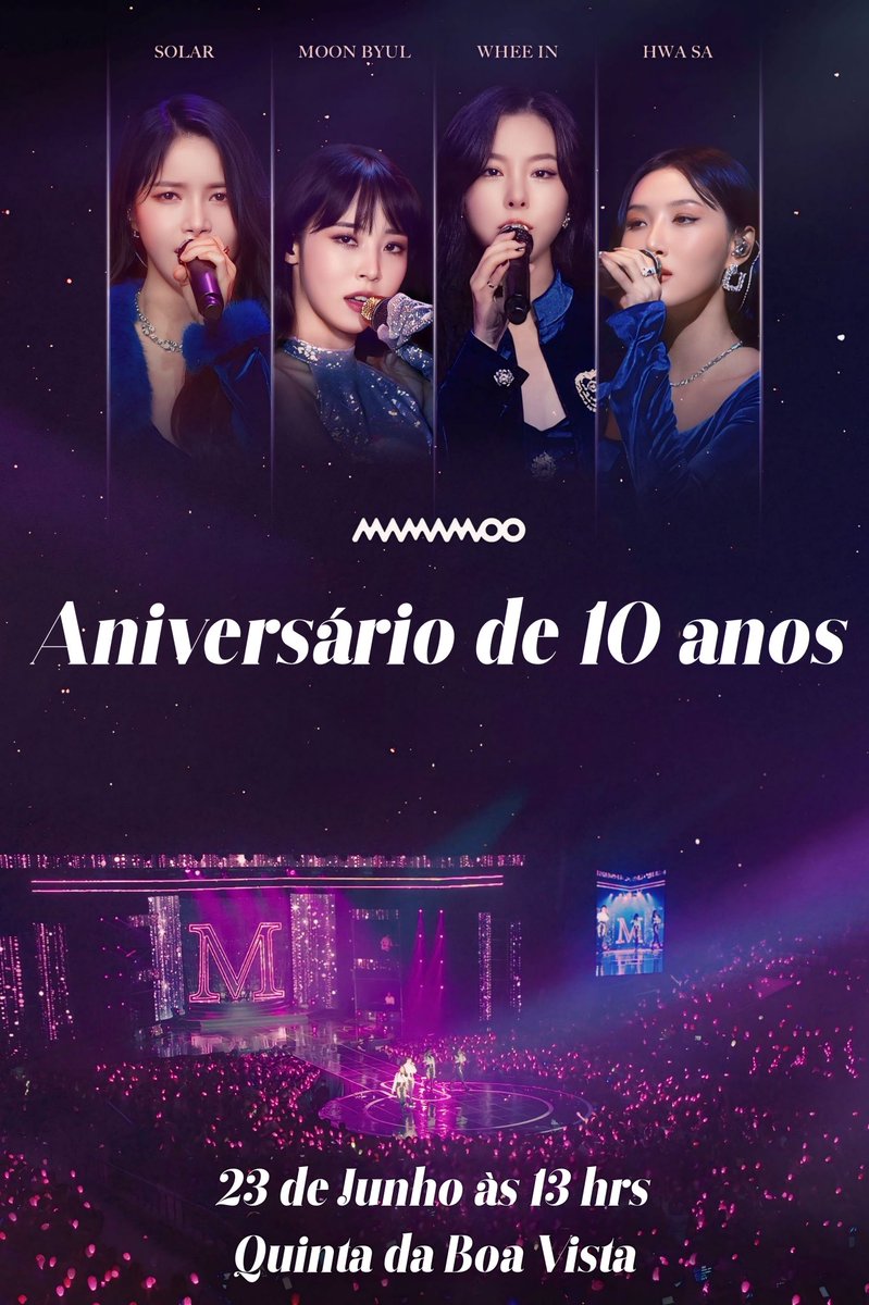 I say mama mama moo, annyeonghaseyo mamamoo ibnida!

Respeitável público, convido a todos para celebrarmos os 10 anos deste grupo incrível que é o mamamoo. 

Estaremos comemorando na Quinta da Boa Vista com um piquenique colaborativo e com bastante som este aniversário.