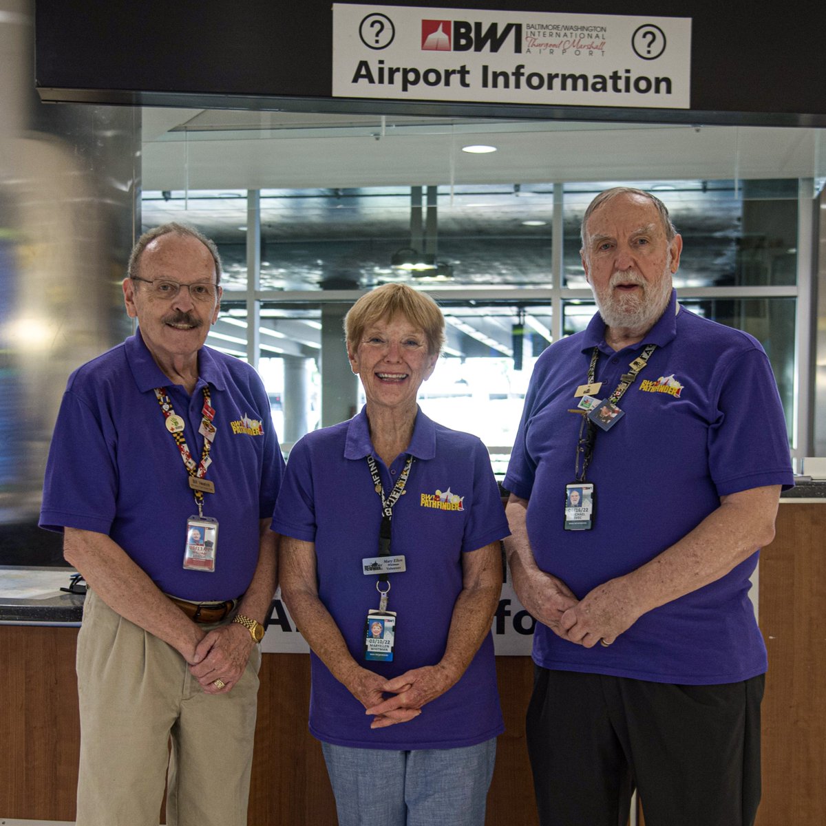 Our Pathfinder volunteers assist tens of thousands of passengers each year. They are committed to our passengers, offering assistance at Information Desks every day of the year. Join us in saying THANK YOU to our wonderful team of volunteers. #NationalVolunteerWeek #airports