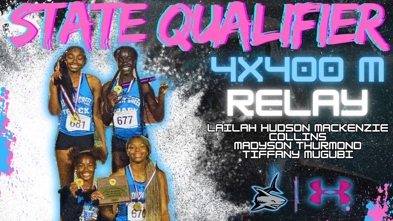 The two time state champions will return to defend their title in the 4x400 next weekend at the state meet!!! All gas no breaks @reneeetiffanyy @LailahHudson @madysont_2024 @kenzCollins2025 Best wishes ladies!!!
