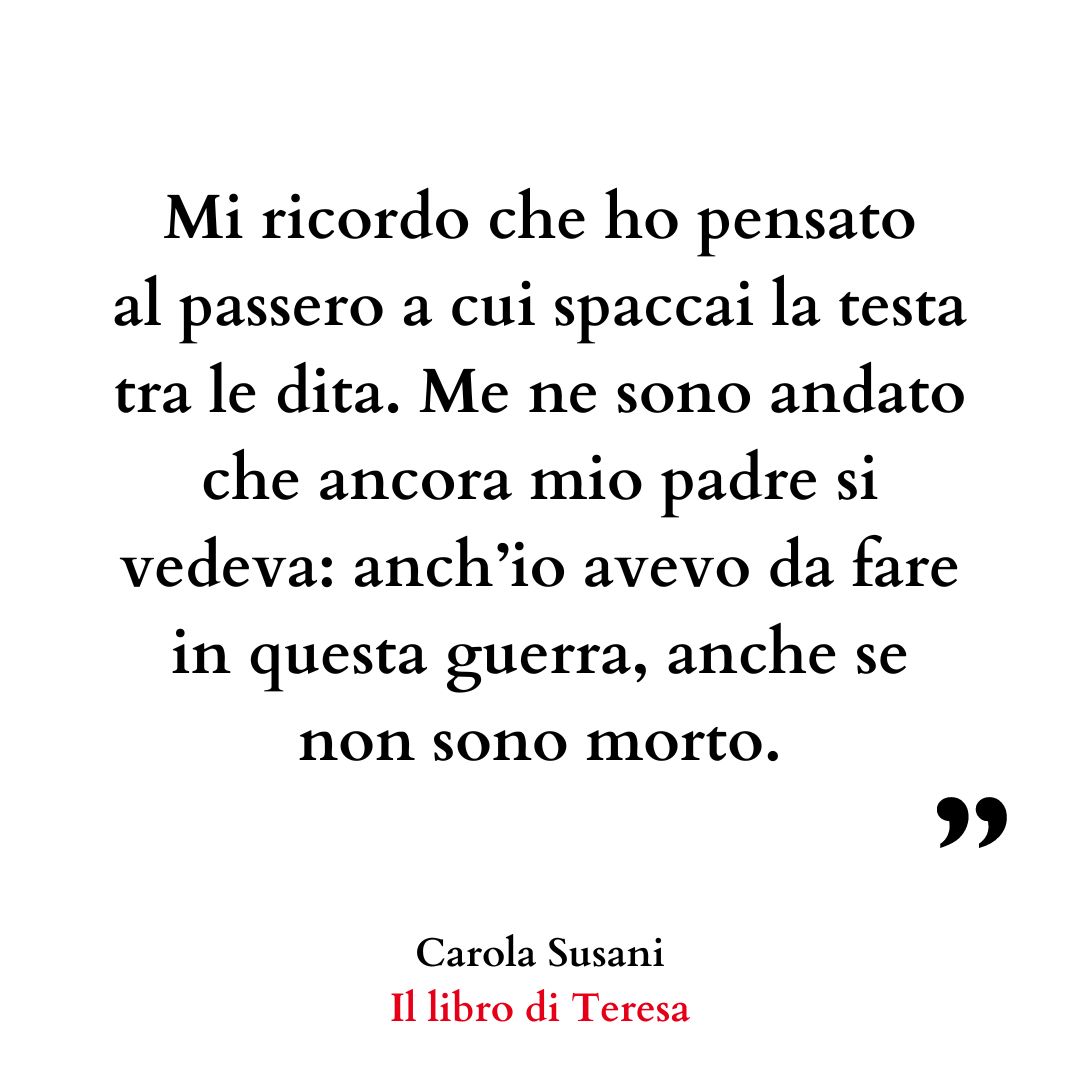 Un romanzo a più #voci per un'epica #famigliare che si intreccia con la #storia del nostro paese: la nuova edizione di 'Il libro di Teresa' di #CarolaSusani con postfazione di @chiara_valerio da venerdì #inlibreria #Marietti1820