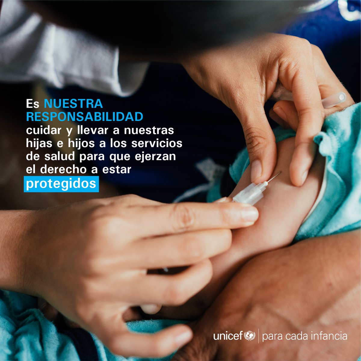 Las niñas, niños y adolescentes tienen derecho a recibir cuidado y protección de la familia, con la ayuda de las autoridades 🤲 ➡️Para mantener su salud a salvo, es clave que cuenten con todas las vacunas del esquema regular. #SemanaMundialdelaInmunización #HumanamentePosible