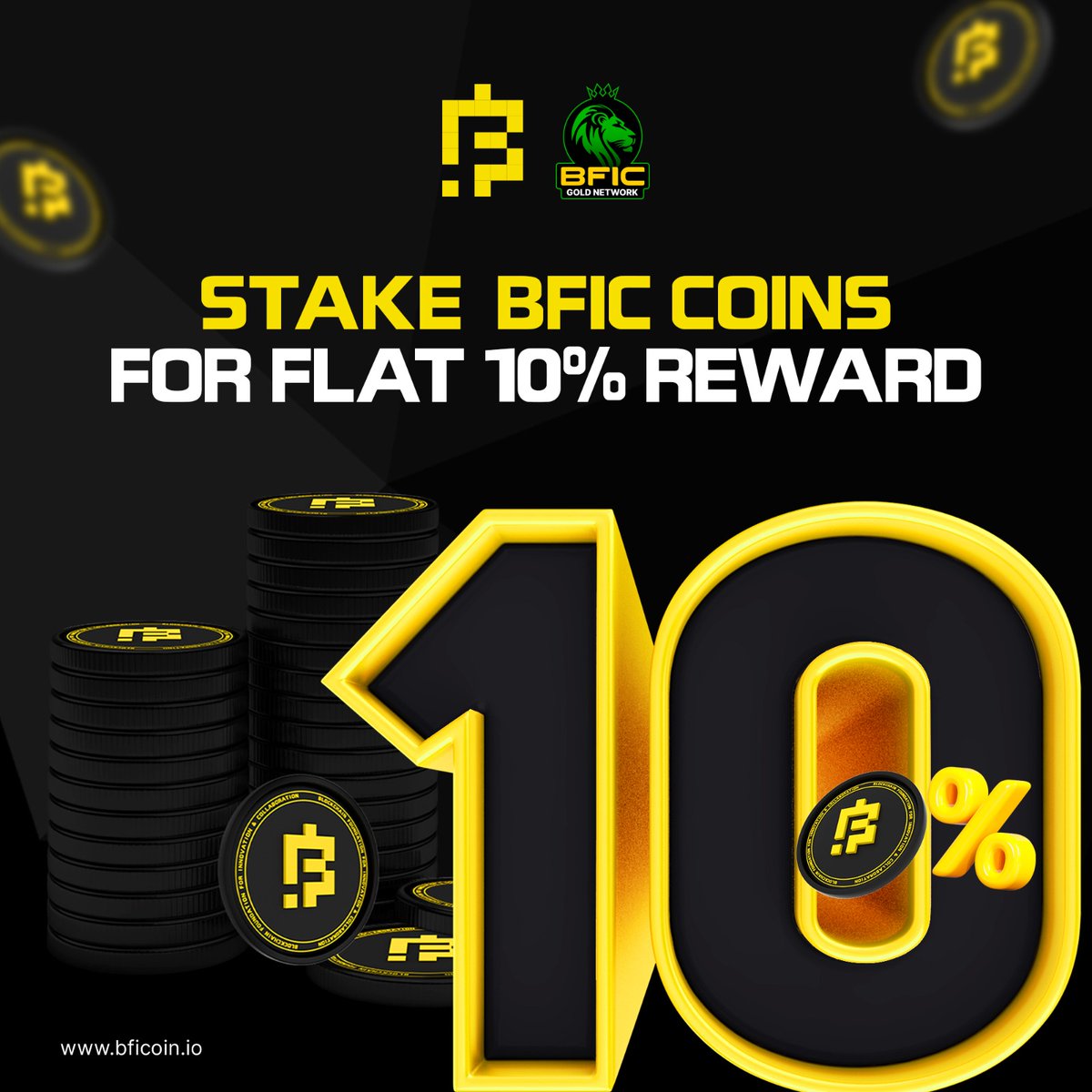 Step into the world of limitless possibilities with the BFIC Gold Network app & Experience the power of BFIC coins on the BFIC Gold Network app! 💣 Unlock a lucrative flat 10% reward by staking BFIC Coins on the BFIC Gold Network! This is your chance to transform your financial