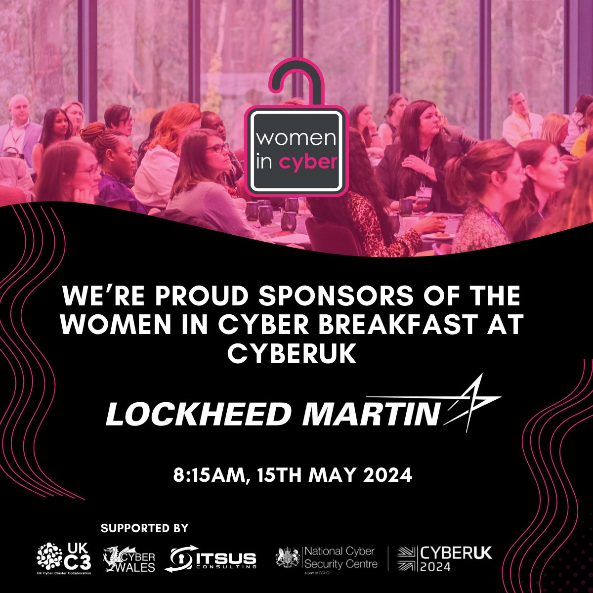 Women in Cyber Unlimited (@womencyberwales) on Twitter photo #cyberuk is just under 3 weeks away and we're delighted to be hosting our networking breakfast for the 3rd year. We're also excited to announce that <a href="/LMUKNews/">Lockheed Martin UK</a> are sponsoring the event, so if you have a ticket for CyberUK, be sure to drop in and get networking!
#womenincyber #cyberuk is just under 3 weeks away and we're delighted to be hosting our networking breakfast for the 3rd year. We're also excited to announce that <a href="/LMUKNews/">Lockheed Martin UK</a> are sponsoring the event, so if you have a ticket for CyberUK, be sure to drop in and get networking!
#womenincyber