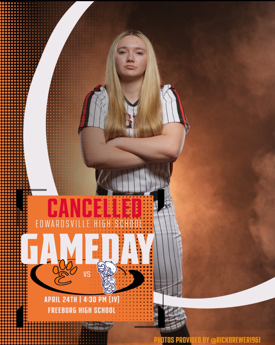 Game changes for today: ✅4:30 vs Collinsville (varsity only) ❌ Games cancelled against Columbia (varsity) and Freeburg (JV) and will not be made up!