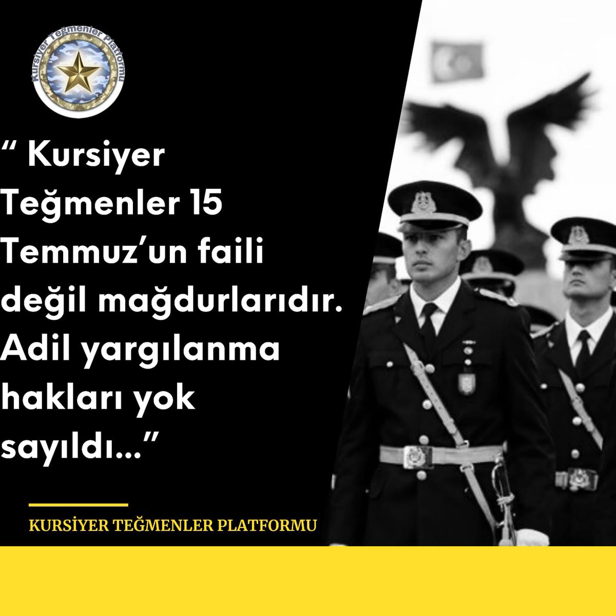 @bencerbeze #KursiyerTeğmenlereÖzgürlük
#AskeriÖğrencilerMasumdur 
#ŞenyaşarAilesiİçinAdalet