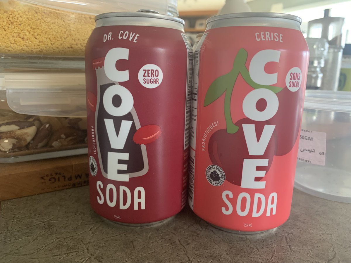 If anyone hasn’t tried Cove Soda yet you are missing out.  #nosugar #probiotics #novascotia