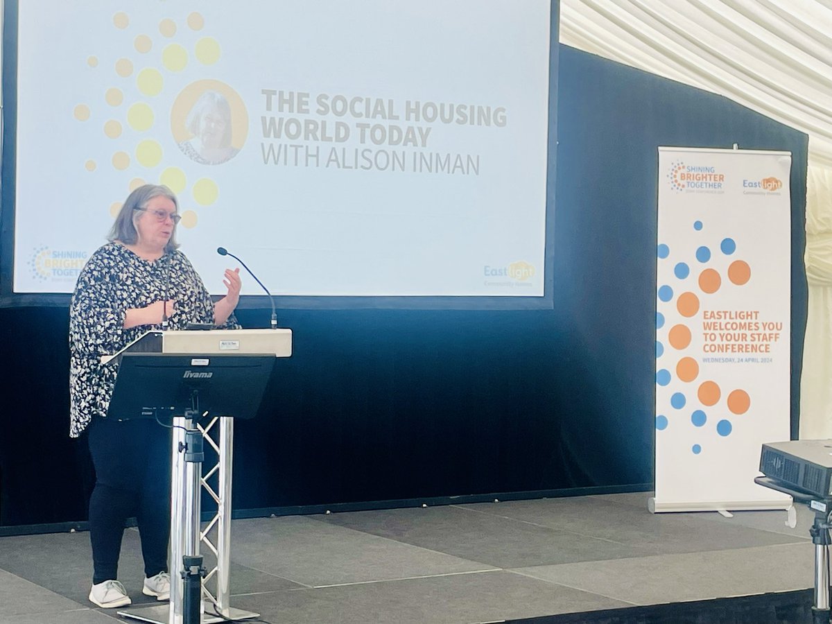 Thank you so much, @Alison_Inman, for speaking at today’s @EastlightHomes  Staff Conference and reminding us all why we do what do 🧡 #ukhousing
#WhatWeDoMatters
