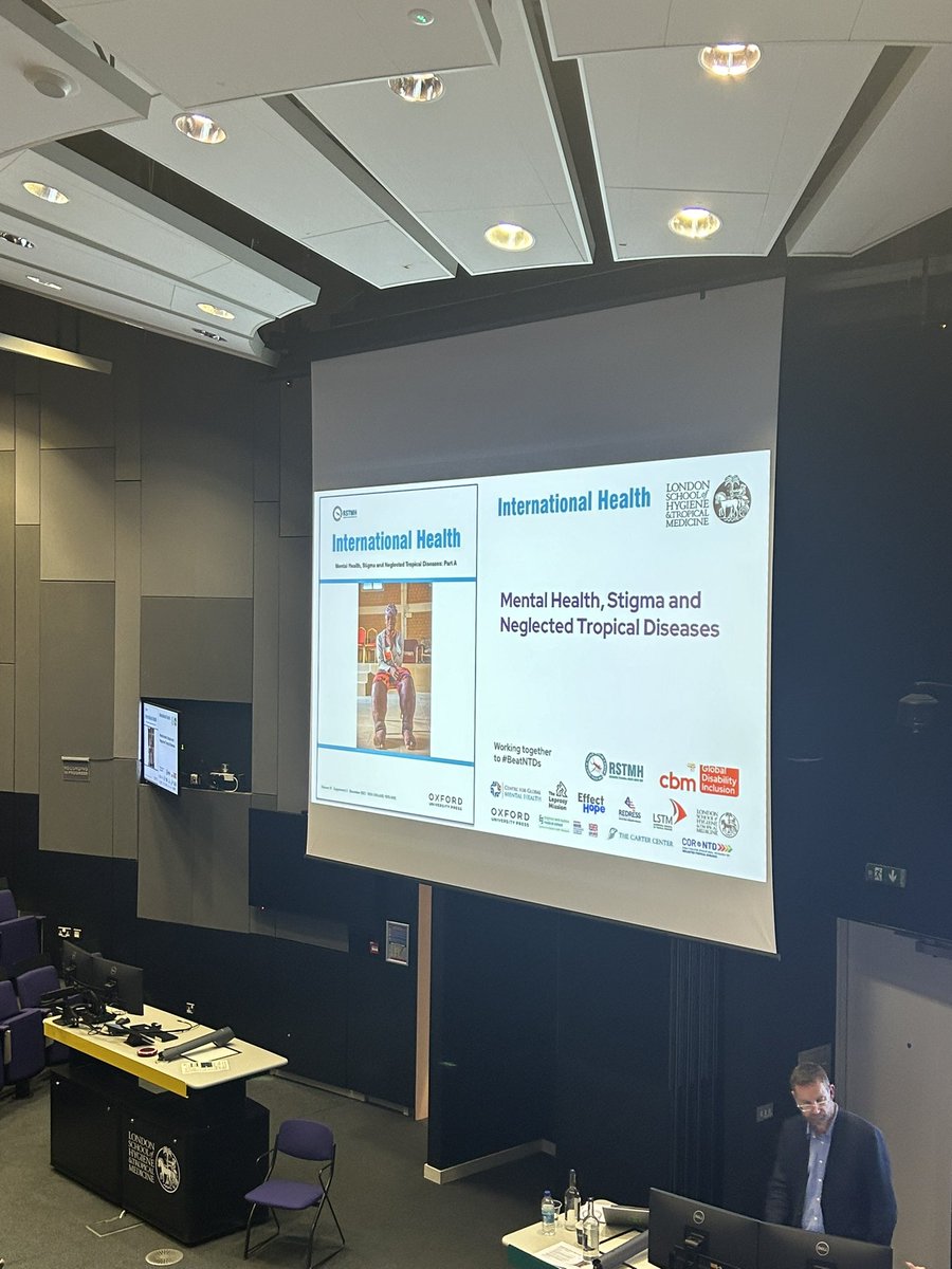 We are at @LSHTM for the launch of the ‘Mental Health, Stigma and Neglected Tropical Diseases’ supplement in International Health Due to start online and in person soon #globalhealth