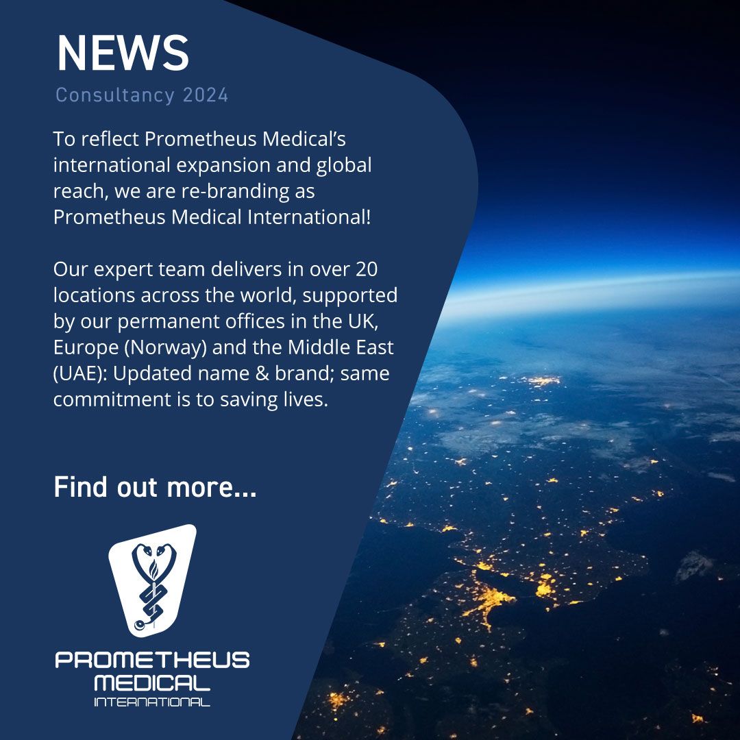 To reflect Prometheus’ global reach, we are re-branding as Prometheus Medical International. We have over 100 people working under the Prometheus brand in over 20 locations across the world, supported by our permanent offices in the UK.
buff.ly/4dbUBja 
#news #medicalrisk