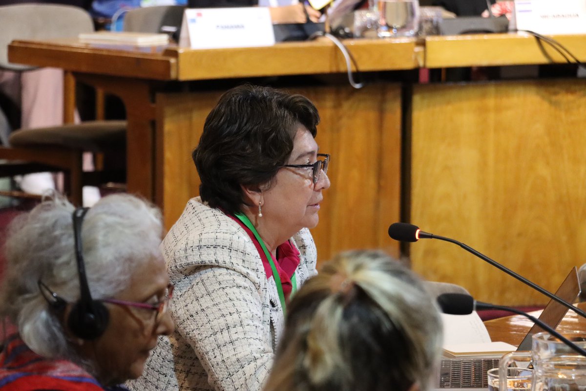 ➡️ En el marco de la #COP3Escazú , Patricia Madrigal, presidenta del Comité de Apoyo a la Aplicación y el Cumplimiento presentó el primer informe a los Estados Parte del Acuerdo de Escazú.