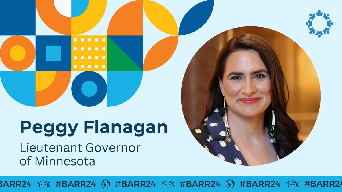 🎤 #ChangingTheWorld: Minnesota Lt. Gov. Peggy Flanagan, a member of the White Earth Band of Ojibwe, and currently the country’s highest ranking Native woman elected to executive office. Fun fact: she is a St. Louis Park graduate and had Angie as her 9th grade counselor! #BARR24