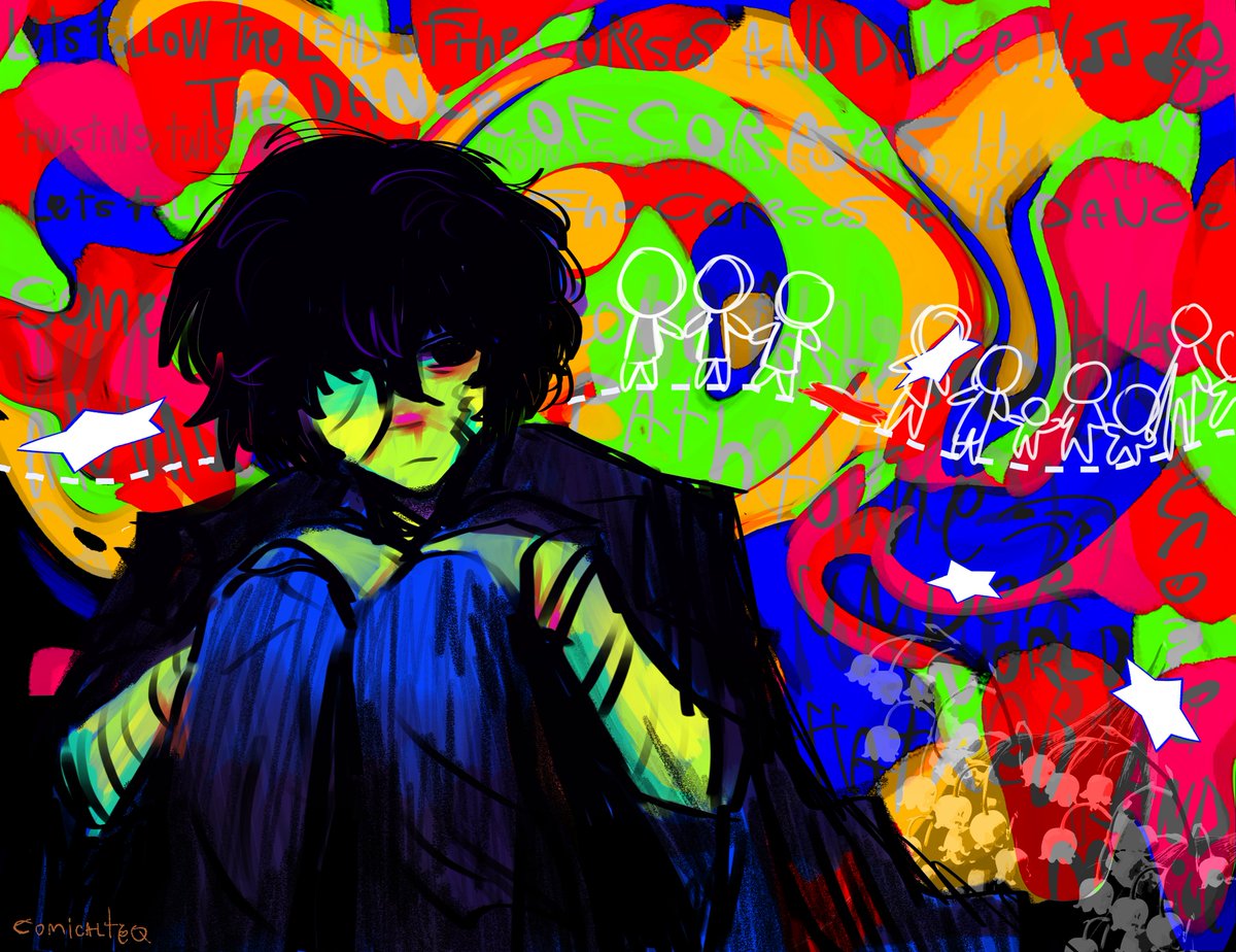 comicalteQ's tweet photo. // eyestrain

wanted to experiment with brushes and colors
#bsd #dazaiosamu https://t.co/wwZ6odKMKa