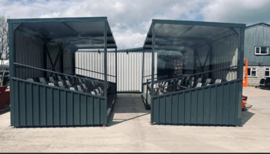 shawburyutd's tweet photo. Shawbury Utd are thrilled to announce our New Football Supporters Stands and finished and ready for delivery to the New Shawbury Utd Ground 🤩
Exciting Times at Shawbury Utd ⚪️⚫️ https://t.co/GGsbdjOOnd