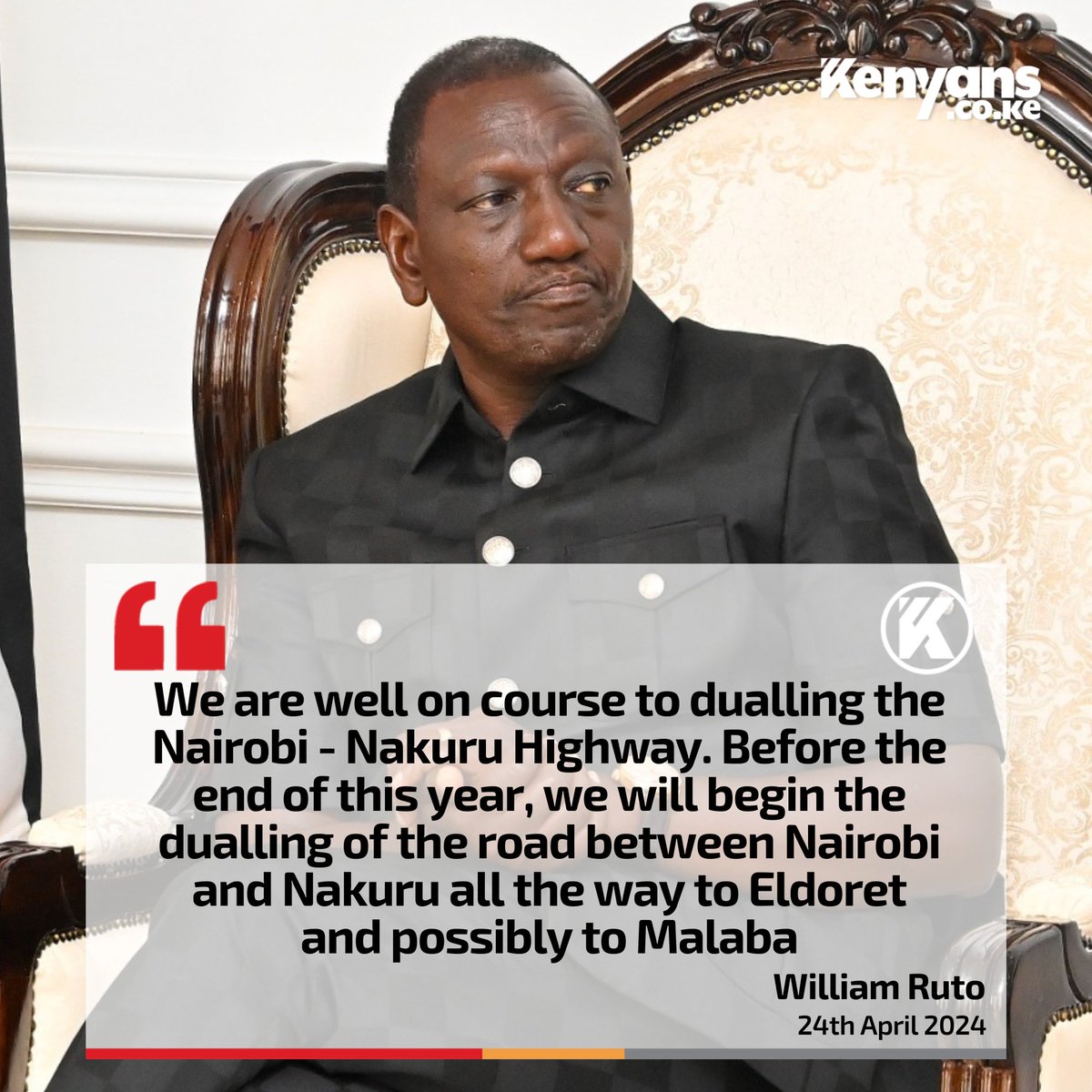 Game changer for Western! Go, go, go, Mr. President @WilliamsRuto..